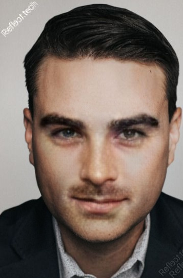 Picture of Hasan Piker, Ben Shapiro and Caroline Caloway blended together into one horrifying image